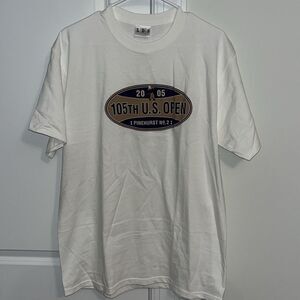 New 2005 White Pinehurst No 2 Putter Boy 105th US Open Golf T shirt M Michael